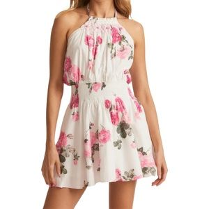 Loveshack fancy Destiny halter dress in Paradise Pink S